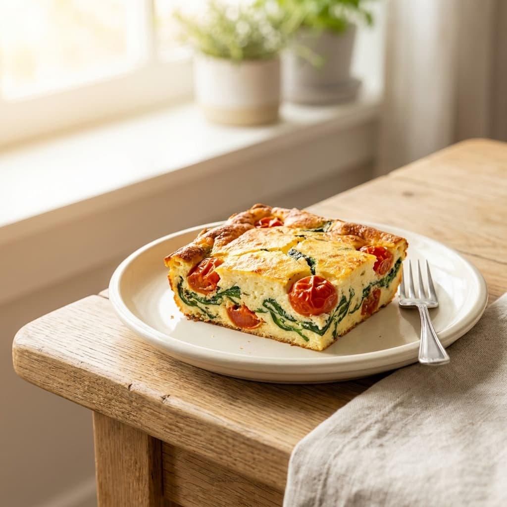 Egg bake slice